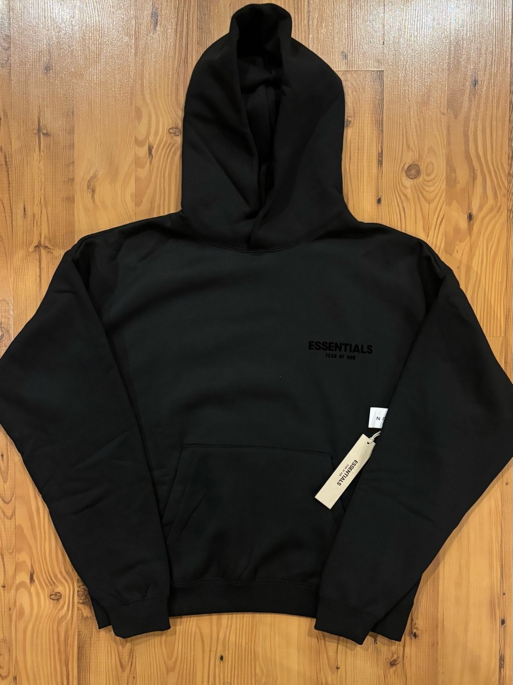 Fear of God Essentials Black Pullover Hoodie